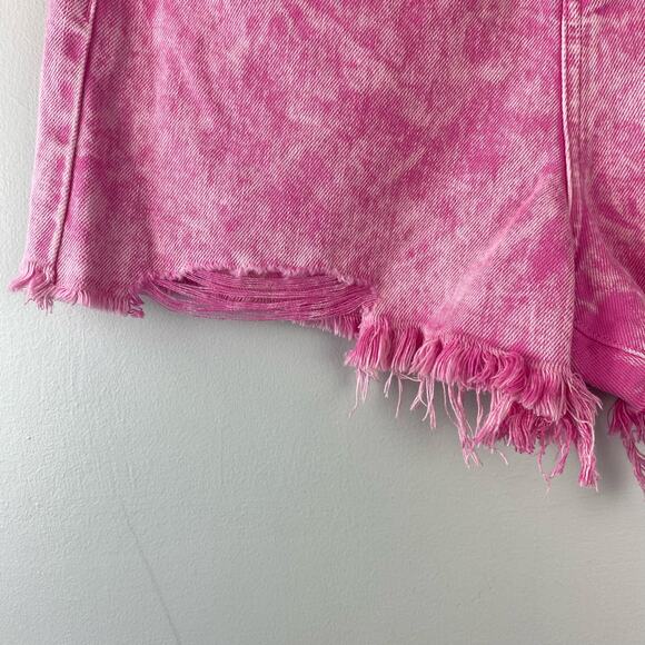 BLANKNYC The Reeve Flamingo High Rise Ribcage Shorts Size 30/10 - Picture 6 of 11